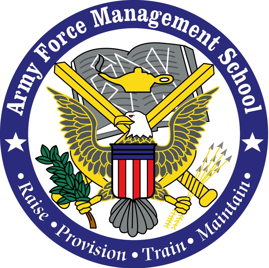 Army Force Management Schools logo, a DoD support education site
